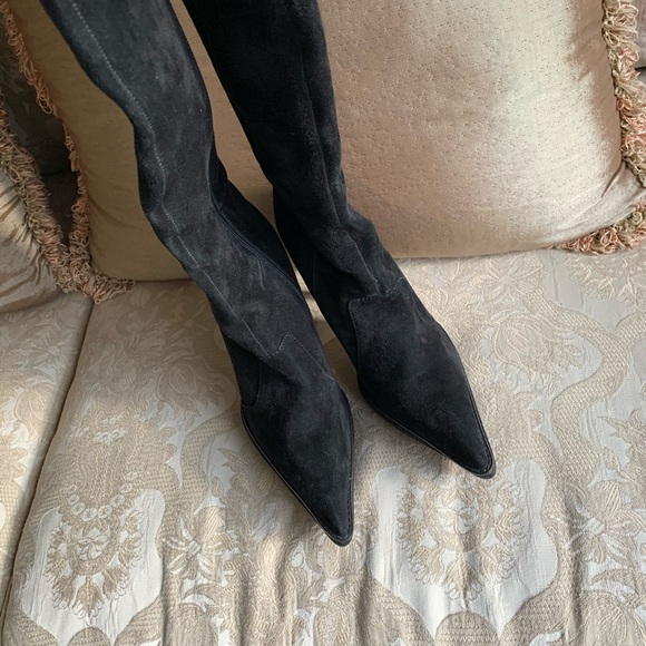 Colin Stuart suede platform boots - Picture 4 of 7